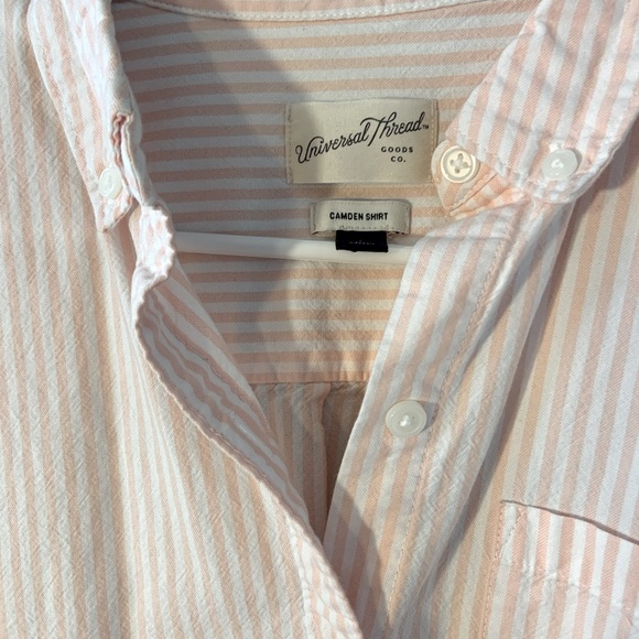 Pink and white pin stripe button down - Picture 2 of 5
